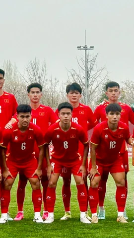 Đội tuyển U23 Việt Nam mở màn chiến dịch CFA Team China 2026 bằng trận hòa 1-1 với đối thủ U23 Cộng hòa Dân chủ Nhân dân Triều Tiên. (Ảnh: VFF)