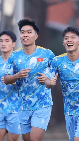 Đội tuyển U22 Việt Nam hướng đến mục tiêu thắng đậm ở trận ra quân SEA Games 33 gặp đối thủ Lào. (Ảnh: VFF)
