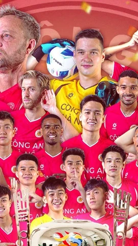 Câu lạc bộ Công an Hà Nội giành Siêu cúp Quốc gia 2024/25. (Ảnh: conganhanoifc)