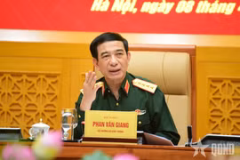Đại tướng Phan Văn Giang phát biểu chỉ đạo hội nghị. (Nguồn: Quân đội Nhân dân)