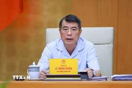 Thủ tướng Lê Minh Hưng chủ trì Hội nghị Ban Thường vụ Đảng ủy Chính phủ về công tác đánh giá, xếp loại cán bộ. (Ảnh: Dương Giang/TTXVN)