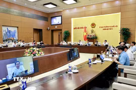 Quang cảnh phiên họp của Ủy ban Thường vụ Quốc hội sáng 27/7. (Ảnh: Doãn Tấn/TTXVN)