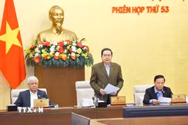 Chủ tịch Quốc hội Trần Thanh Mẫn phát biểu khai mạc phiên họp. (Ảnh: Doãn Tấn/TTXVN)