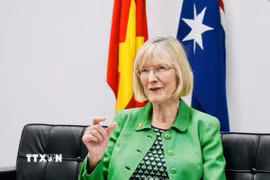 Đại sứ Australia Gillian Bird. (Ảnh: Việt Đức/TTXVN)