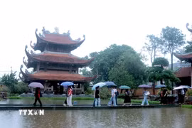 Quang cảnh chùa Nôm, xã Đại Đồng, tỉnh Hưng Yên. (Ảnh: Đinh Văn Nhiều/TTXVN)