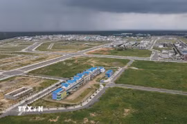 Công trình xã hội Khu tái định cư Lộc An-Bình Sơn phục vụ thi công Sân bay Long Thành. (Ảnh: Công Phong/TTXVN)