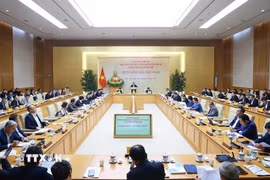 Phiên họp lần thứ nhất của Ban Chỉ đạo về phát triển kinh tế nhà nước. (Ảnh: Dương Giang/TTXVN)