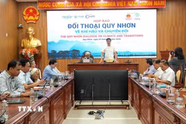 Ông Lâm Hải Giang, Phó Chủ tịch Ủy ban Nhân dân tỉnh Gia Lai phát biểu. (Ảnh: Quang Thái/TTXVN)