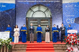 Trường Đại học VinUni khánh thành Trung tâm Trí tuệ Môi trường. (Ảnh: PV/Vietnam+)