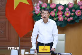 Thủ tướng Lê Minh Hưng chủ trì làm việc với lãnh đạo Bộ Khoa học và Công nghệ về thúc đẩy phát triển khoa học, công nghệ, đổi mới sáng tạo và chuyển đổi số. (Ảnh: Dương Giang/TTXVN)