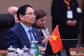 Thủ tướng Phạm Minh Chính tham dự Hội nghị Cấp cao các nước tham gia Hiệp định RCEP lần thứ 5. (Ảnh: Dương Giang/TTXVN)