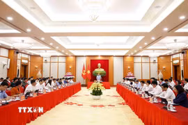 Tổng Bí thư, Chủ tịch nước Tô Lâm chủ trì cuộc làm việc với ngành Giáo dục và Đào tạo. (Ảnh: Thống Nhất/TTXVN)