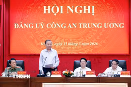 Tổng Bí thư Tô Lâm và các đại biểu. (Ảnh: Thống Nhất/TTXVN)
