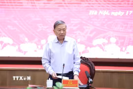 Tổng Bí thư, Chủ tịch nước Tô Lâm phát biểu. (Ảnh: Thống Nhất/TTXVN)