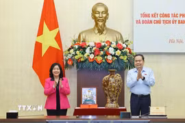 Chủ tịch Quốc hội Trần Thanh Mẫn phát biểu kết luận hội nghị. (Ảnh: Doãn Tấn/TTXVN)