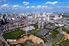 Nhiều dự án bất động sản đang được triển khai. (Ảnh: Tuấn Anh/TTXVN)