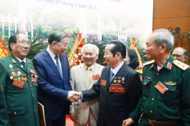 Tổng Bí thư Tô Lâm và các đại biểu. (Ảnh: Thống Nhất/TTXVN)