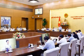 Phó Chủ tịch Quốc hội Nguyễn Khắc Định phát biểu. (Ảnh: Doãn Tấn/TTXVN)