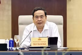 Chủ tịch Quốc hội Trần Thanh Mẫn phát biểu. (Ảnh: Doãn Tấn/TTXVN)