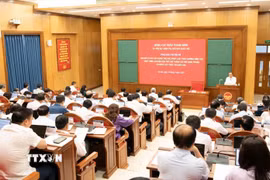 Chủ tịch Quốc hội Trần Thanh Mẫn phát biểu. (Ảnh: TTXVN phát)