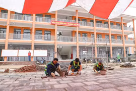 Trường Phổ thông nội trú liên cấp Tiểu học và Trung học cơ sở xã Thanh Nưa (tỉnh Điện Biên). (Ảnh: Xuân Tư/TTXVN)