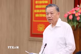 Tổng Bí thư, Chủ tịch nước Tô Lâm phát biểu chỉ đạo tại buổi làm việc với lãnh đạo chủ chốt Học viện Chính trị Quốc gia Hồ Chí Minh. (Ảnh: Văn Điệp/TTXVN)