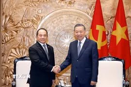 Tổng Bí thư, Chủ tịch nước Tô Lâm tiếp Cố vấn Hội đồng An ninh Quốc gia Philippines Eduardo San Lorenzo Oban Jr. (Ảnh: Thống Nhất/TTXVN)