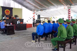 Quang cảnh phiên tòa. (Nguồn: Cà Mau Online)