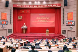 Quang cảnh buổi lễ. (Ảnh: Phạm Kiên/TTXVN)