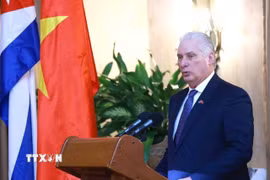 Bí thư Thứ nhất Ban Chấp hành Trung ương Đảng Cộng sản Cuba, Chủ tịch nước Cộng hòa Cuba Miguel Díaz-Canel Bermúdez. (Ảnh: Lâm Khánh/TTXVN)