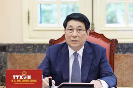 Chủ tịch nước Lương Cường. (Ảnh: Lâm Khánh/TTXVN)