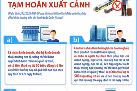 Các trường hợp tạm hoãn xuất cảnh quy định tại Luật Quản lý thuế