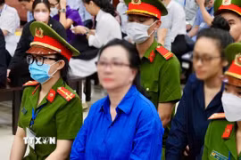 Bị cáo Trương Mỹ Lan tại phiên tòa. (Ảnh: Hồng Giang/TTXVN)