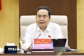 Chủ tịch Quốc hội Trần Thanh Mẫn phát biểu. (Ảnh: Doãn Tấn/TTXVN)