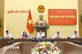 Chủ tịch Quốc hội Trần Thanh Mẫn phát biểu. (Ảnh: Doãn Tấn/TTXVN)