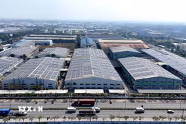 Một góc Khu công nghiệp VSIP (Thành phố Hồ Chí Minh). (Ảnh: Thanh Vũ/TTXVN)