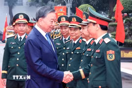 Tổng Bí thư, Chủ tịch nước Tô Lâm và các đại biểu. (Ảnh: Thống Nhất/TTXVN)