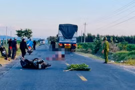Hiện trường vụ tai nạn.