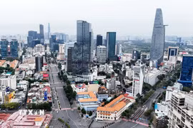 Trung tâm Thành phố Hồ Chí Minh. (Ảnh: Hồng Đạt/TTXVN)