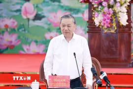 Tổng Bí thư Tô Lâm phát biểu. (Ảnh: Thống Nhất/TTXVN)