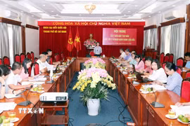 Quang cảnh một hội nghị lấy ý kiến góp ý Dự thảo Luật Xử lý vi phạm hành chính (sửa đổi). (Ảnh: Xuân Khu/TTXVN)