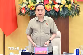 Chủ tịch Quốc hội Trần Thanh Mẫn phát biểu. (Ảnh: Doãn Tấn/TTXVN)