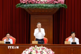 Tổng Bí thư, Chủ tịch nước Tô Lâm chủ trì cuộc gặp mặt cán bộ quy hoạch diện Bộ Chính trị quản lý. (Ảnh: Thống Nhất/TTXVN)