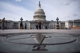 Tòa nhà Quốc hội Mỹ ở Washington DC. (Ảnh: AFP/TTXVN)