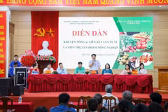 Quang cảnh Diễn đàn “Khuyến nông @ liên kết sản xuất và tiêu thụ sản phẩm nông nghiệp. Ảnh (Bảo Ngọc/Vietnam+)