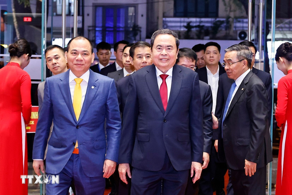 Chủ tịch Quốc hội Trần Thanh Mẫn dự Lễ trao giải VinFuture lần thứ 5 - năm 2025. (Ảnh: Doãn Tấn/TTXVN)