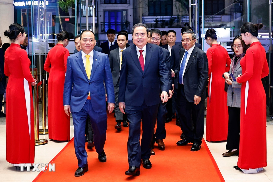 Chủ tịch Quốc hội Trần Thanh Mẫn dự Lễ trao giải VinFuture lần thứ 5 - năm 2025. (Ảnh: Doãn Tấn/TTXVN)