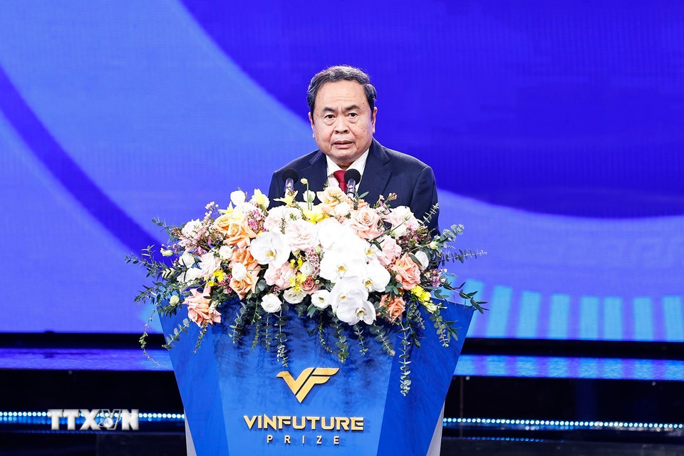 Chủ tịch Quốc hội Trần Thanh Mẫn phát biểu. (Ảnh: Doãn Tấn/TTXVN)