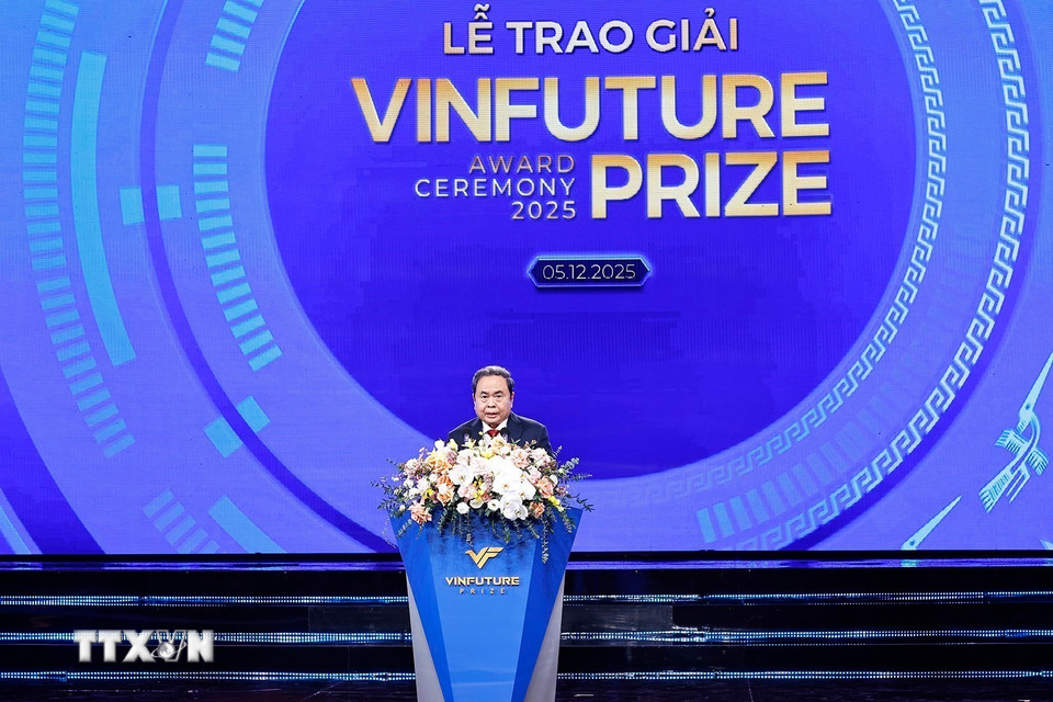 Chủ tịch Quốc hội Trần Thanh Mẫn phát biểu. (Ảnh: Doãn Tấn/TTXVN)