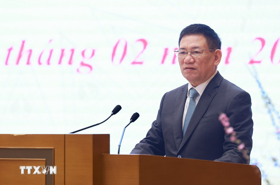 Phó Thủ tướng Hồ Đức Phớc phát biểu. (Ảnh: Dương Giang/TTXVN)